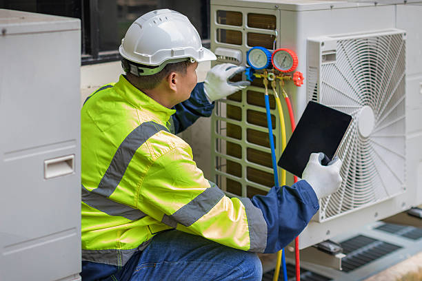 Professional Air Conditioning Repair technician working in New Lexington, OH